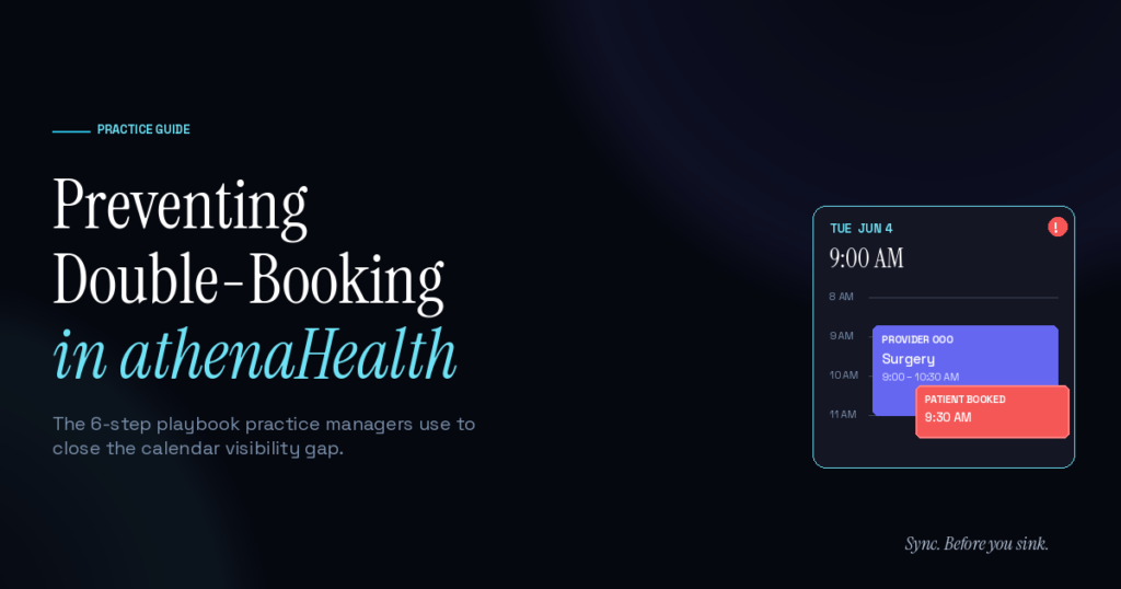 How to Prevent Double-Booking in athenaHealth