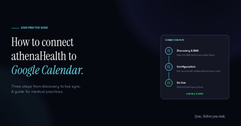How to Connect athenaHealth to Google Calendar: A 2026 Guide for Medical Practices