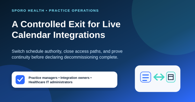 Decommissioning an athenahealth Calendar Integration: A Controlled-Exit Checklist